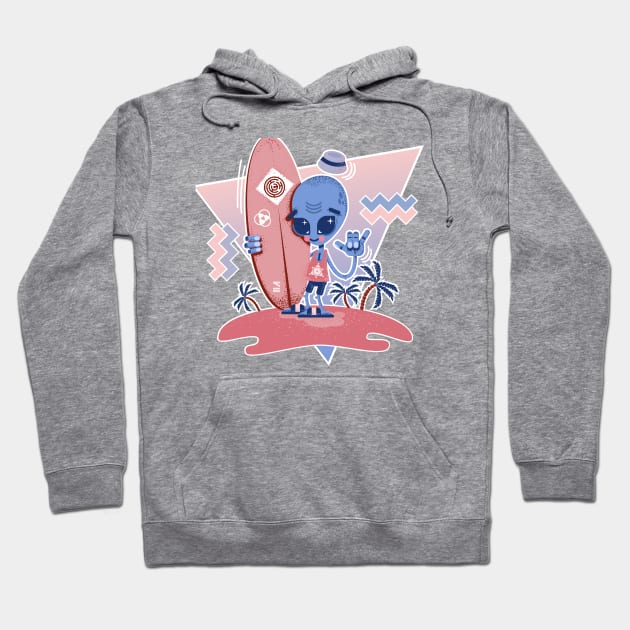 Serenity Alien Surfer Hoodie by chobopop